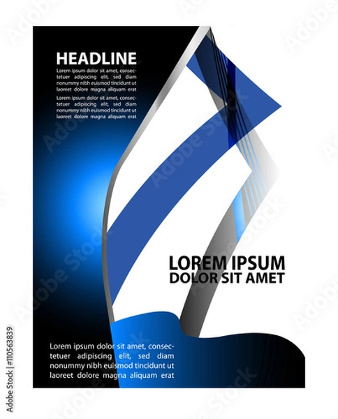 Obraz Flyer background with space for your message
