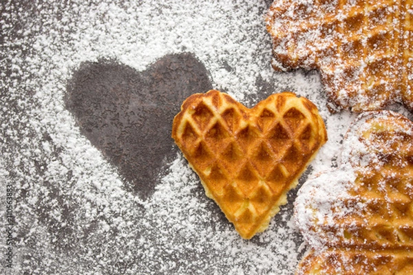 Obraz Wafle serca