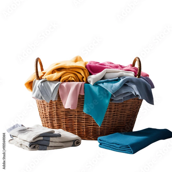 Obraz basket with clotes