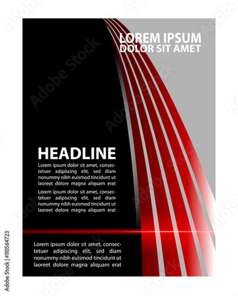 Obraz Abstract elegant black business card template
