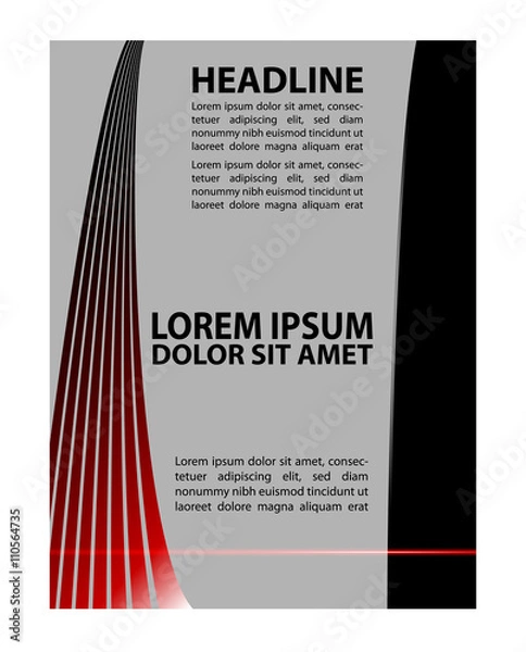 Obraz Flyer or Cover Design - Business Vector

