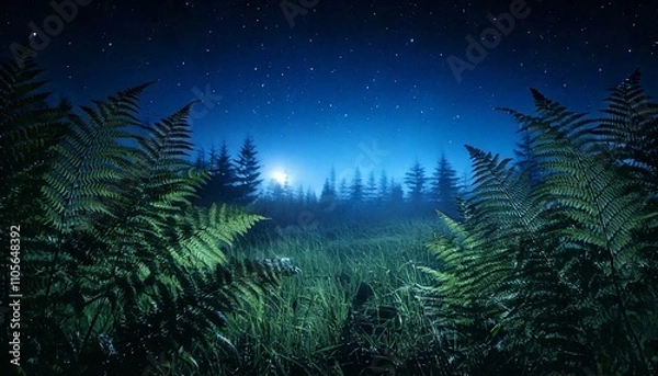 Obraz Nacht im Wald