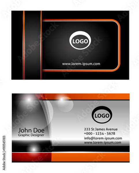 Obraz Horizontal abstract business cards

