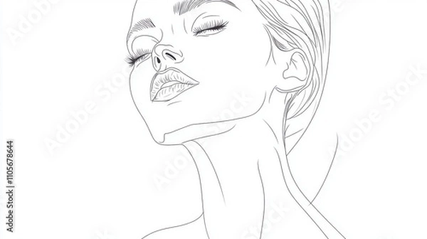 Fototapeta Elegant Silhouette: The Beauty of Simplicity