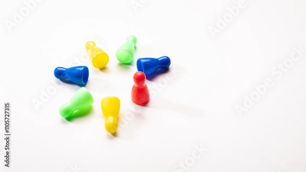 Obraz standing in seven mixed team