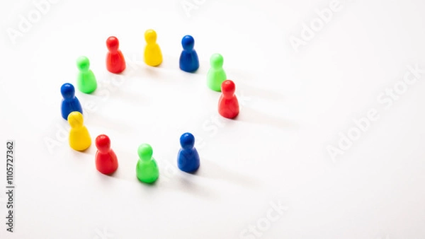 Obraz blank of large mixed red team