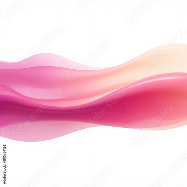Obraz pink color abstract background with waves