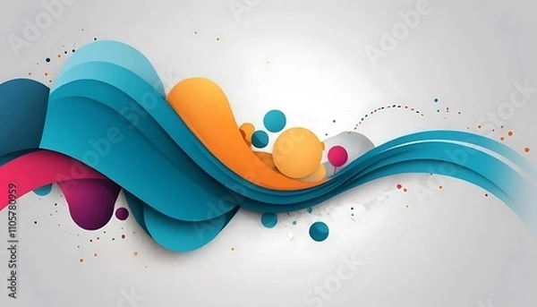 Obraz abstract background with splashes