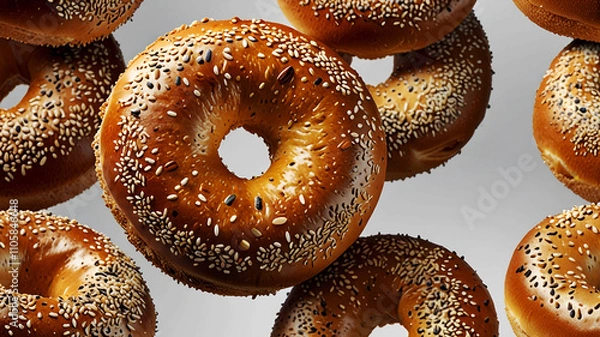 Fototapeta Everything Bagel for Bagel Day