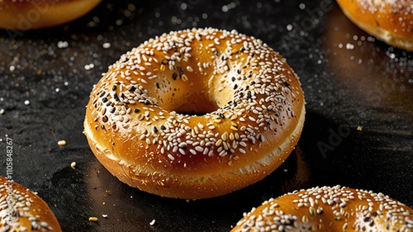 Fototapeta Everything Bagel for Bagel Day