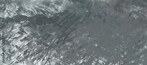 Fototapeta Water flowing on asphalt. Texture and background.