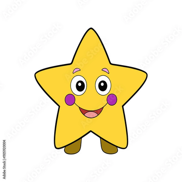 Fototapeta cute star cartoon new design