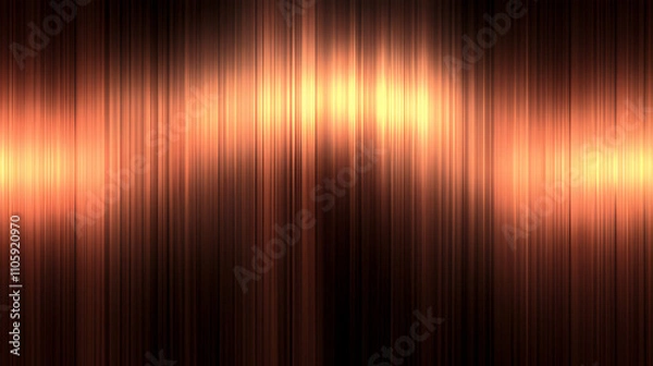 Fototapeta Abstract Background, Glowing Vertical Stripes in Warm Brown Hues, Radiating Light Effect, Seamless Texture for Design Projects
