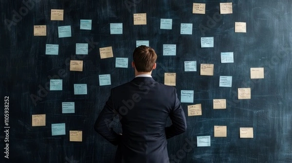 Obraz Imagine someone prioritizing tasks with the Eisenhower Matrix, categorizing activities into urgent, non-urgent, important, and less important, to focus on what truly matters."