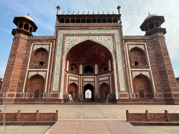 Fototapeta インド　タージ・マハルの大楼門