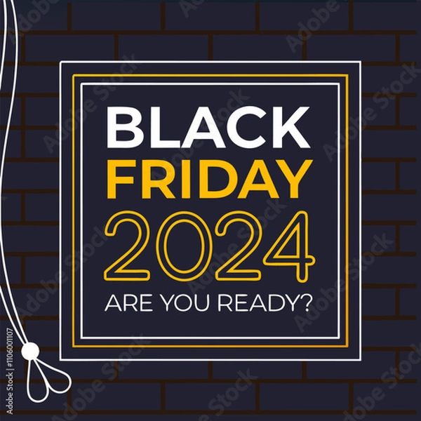 Obraz Black Friday Sale with Texture Background
