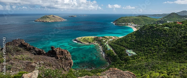 Fototapeta Wyspa St Barth, Morze Karaibskie