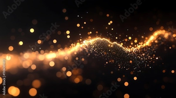 Fototapeta A sharp upward trend on a digital line graph with golden sparks highlighting the growth