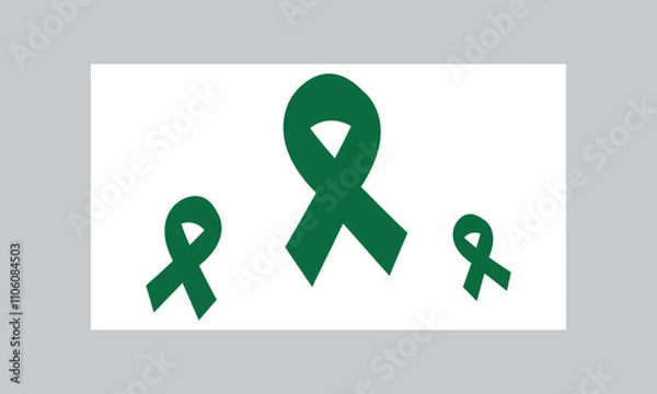 Fototapeta Ribbon, green ribbon, green, vector graphics, vector illustration, design elements, graphic resource