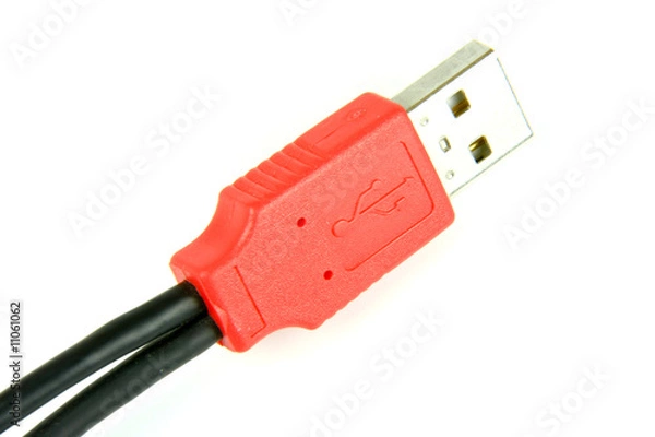 Obraz USB cable, isolated on white