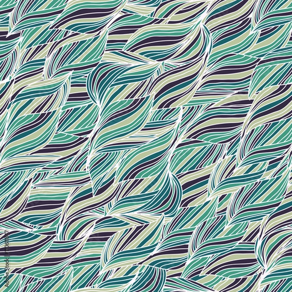 Fototapeta Waves. Seamless pattern.