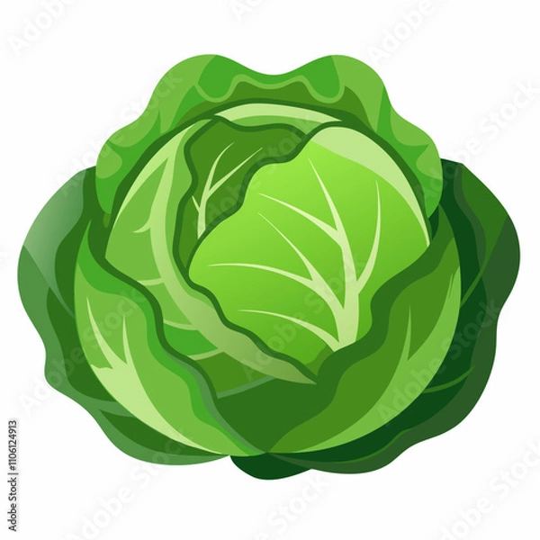 Fototapeta cabbage isolated on white