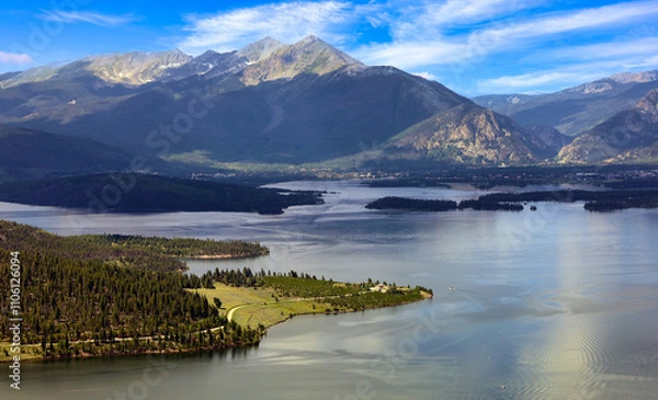Obraz Colorado's Lake Dillon in Summit County is actually a large reservoir