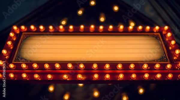 Obraz Classic Cinema Marquee: Blank