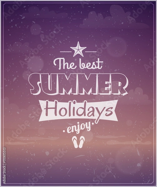 Fototapeta Beach typographic background eps10