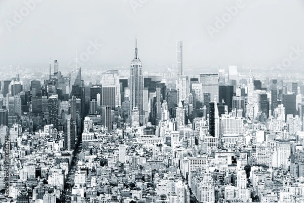Fototapeta Vide view of Manhattan from the Freedom tower