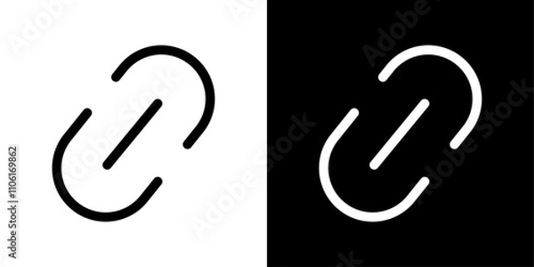 Fototapeta Chain icon design simple vector symbol