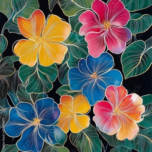 Obraz pattern with flowers