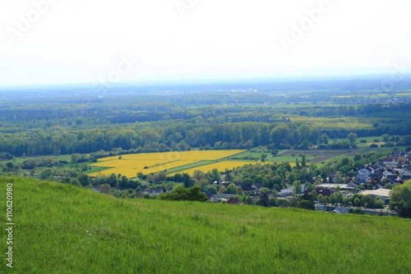 Fototapeta Blick vom Michaelsberg über Untergrombach