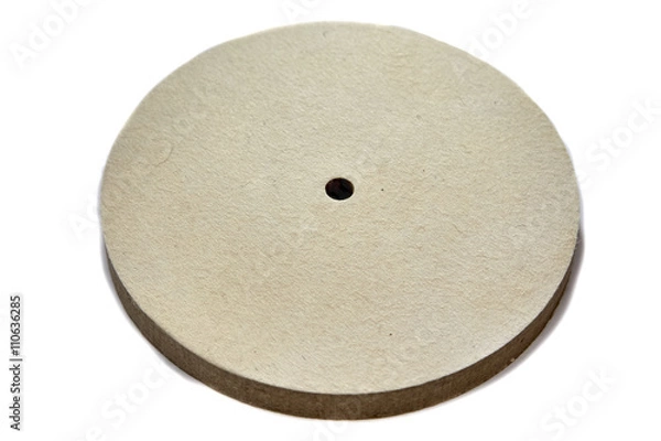 Obraz Polishing wheels on white background
