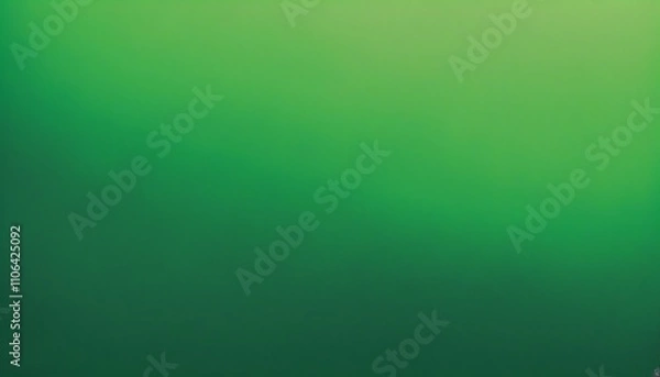 Fototapeta Elegant Green Gradient Background with Textured Grain for Digital Design