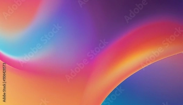 Fototapeta Harmony of Vibrant Color Gradients in Abstract Design