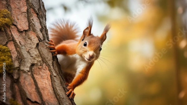 Obraz Close Up Of A Red Squirrel