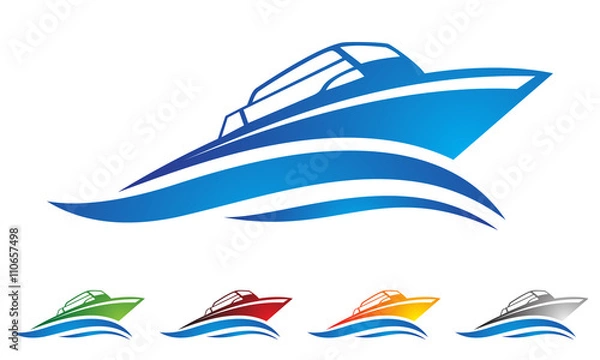 Obraz wektor logo łodzi