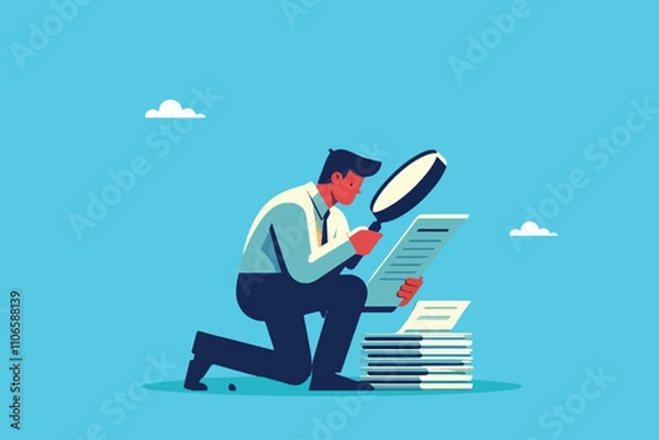 Obraz Document Mastery, Manager Delivers Accuracy with Magnifier