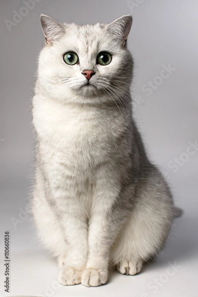 Fototapeta white cat
