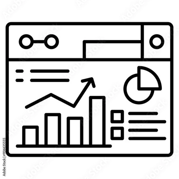 Fototapeta Analytics Icon