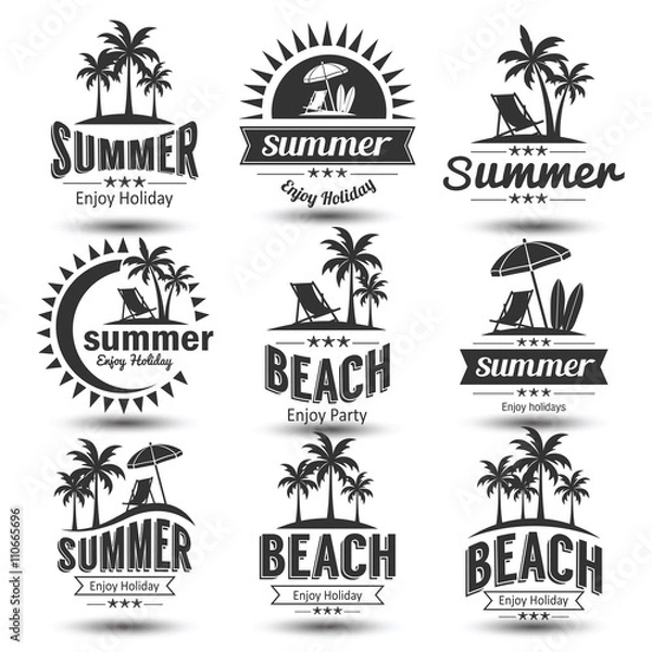 Obraz Letni wektor emblematu