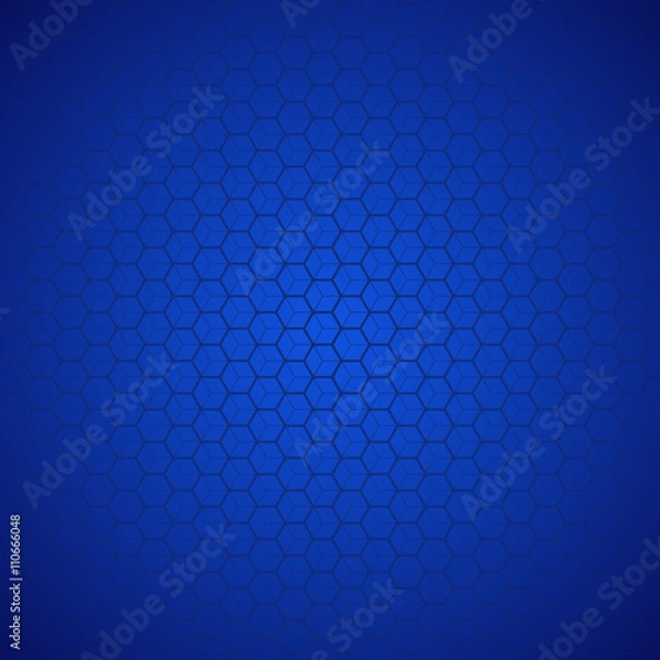 Obraz Abstract geometric blue background for design