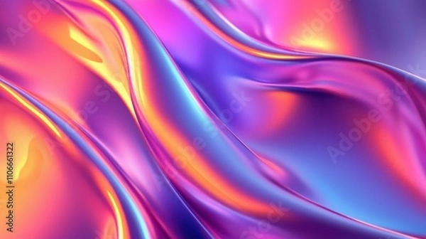 Fototapeta Abstract Colorful Swirling Liquid Gradient Design
