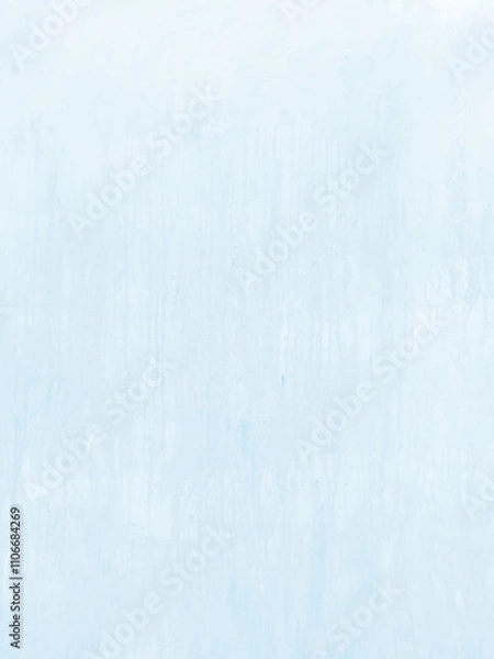 Obraz 水彩テクスチャ ライトブルー 紙 背景 素材 淡い 上品 縦 にじみ 手書き 質感 
