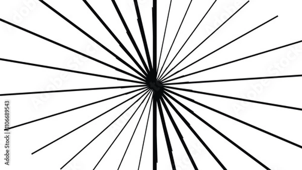 Fototapeta Abstract radial lines starburst, sunburst circular pattern