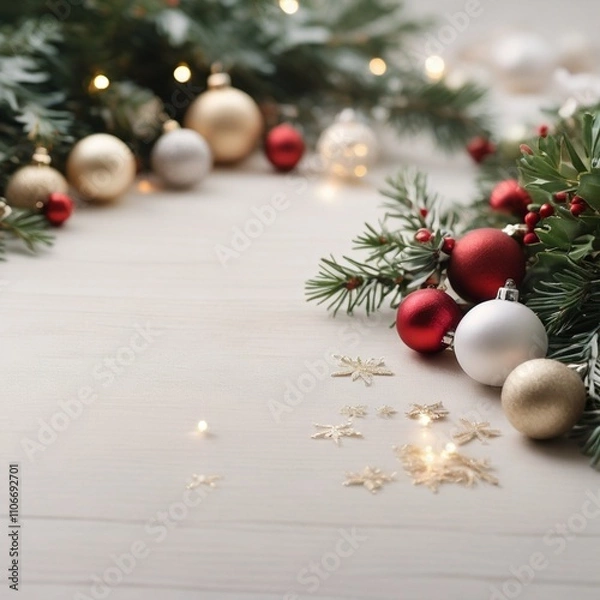 Fototapeta CHRISTMAS TEMPLATE
