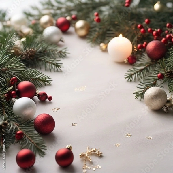 Fototapeta CHRISTMAS TEMPLATE
