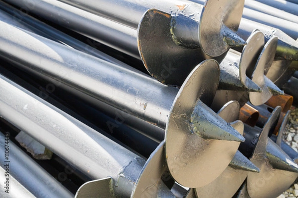 Obraz Building materials for sale outside on the basis of the building