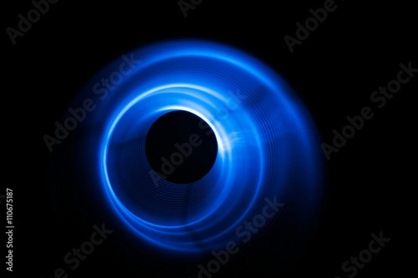 Obraz Sound waves in visible blue color